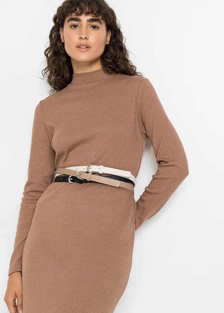 Bonprix Zeitlose Gürtel (3er Pack) In Lederoptik - Damen