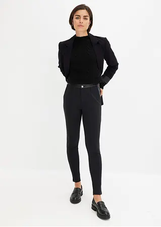 Bonprix Zeitlose Hose Aus Einem Material Mit Stretch-Anteil - Schwarz