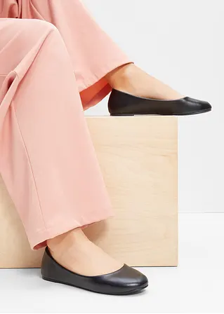 Bonprix Zeitloser Ballerina In Schönem Design - Schwarz - Damen