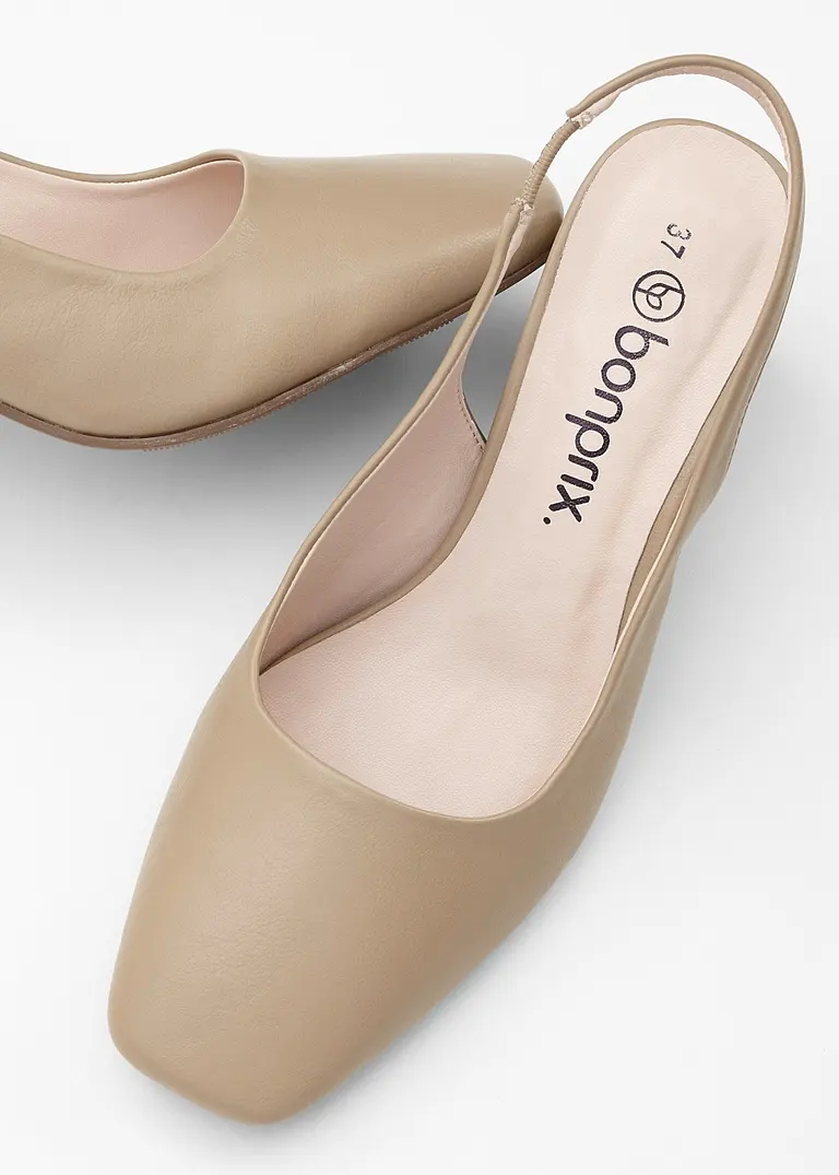 Bonprix Zeitloser Pumps Mit Eckiger Zehenpartie Und Bequemem Blockabsatz