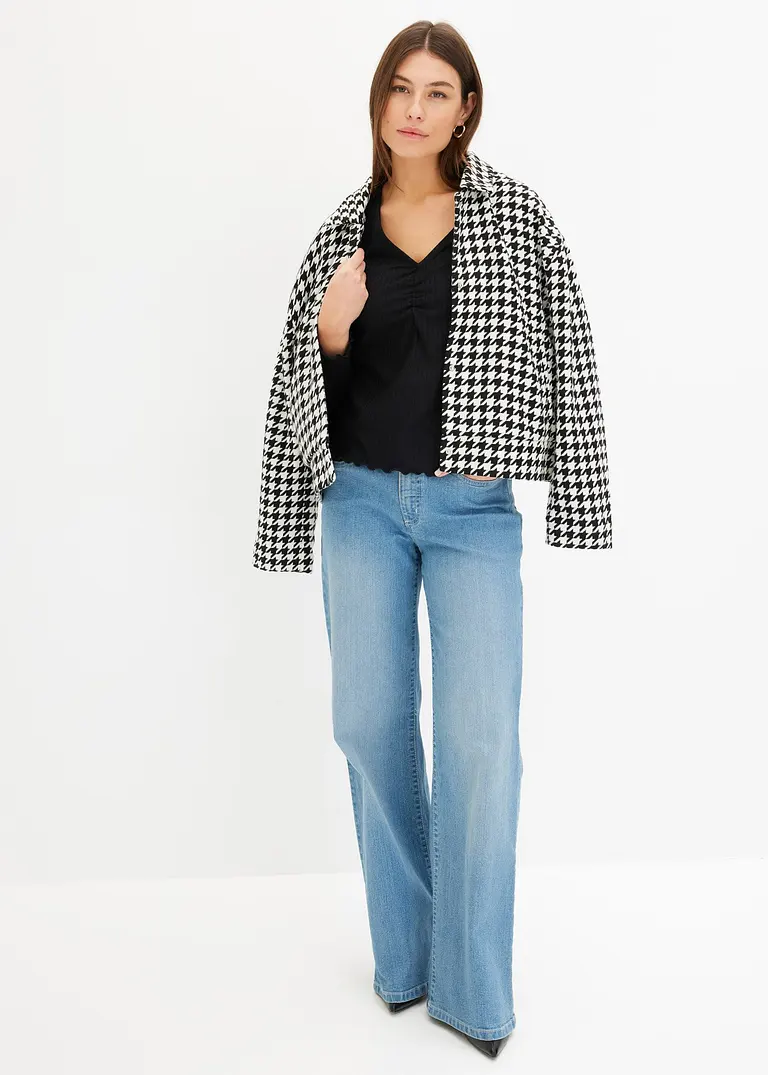 Bonprix Zeitloses Shirt Mit Sexy Ausschnitt - Schwarz - Damen